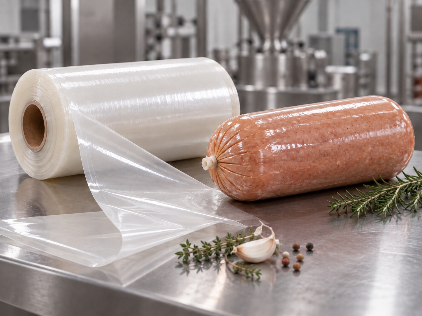 Rolls of transparent cellulose film for food packaging